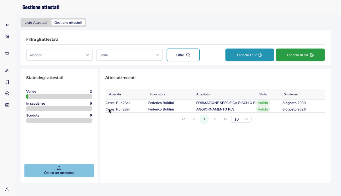 Certiplanner - Sistema di gestione certificazioni e accreditamenti sanitari